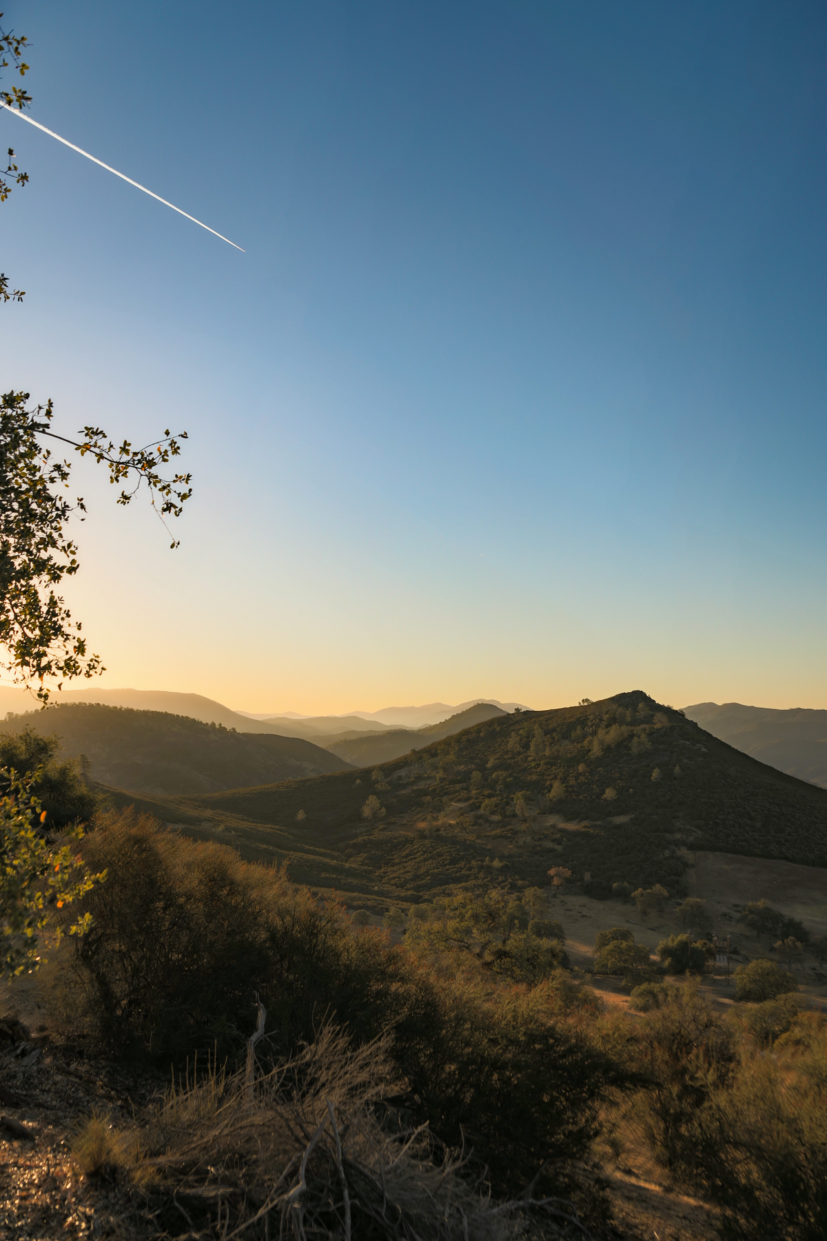 Sunrise over california